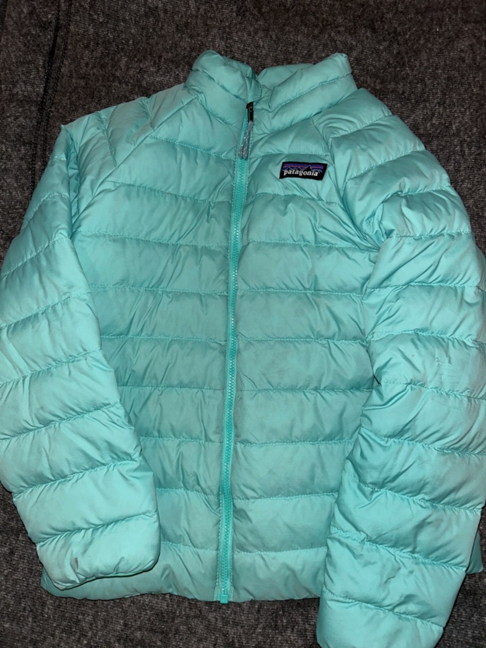 Patagonia Kids Puff Jacket in Aqua Teal